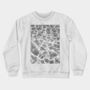 Crystal clear water, ocean bottom photography Crewneck Sweatshirt